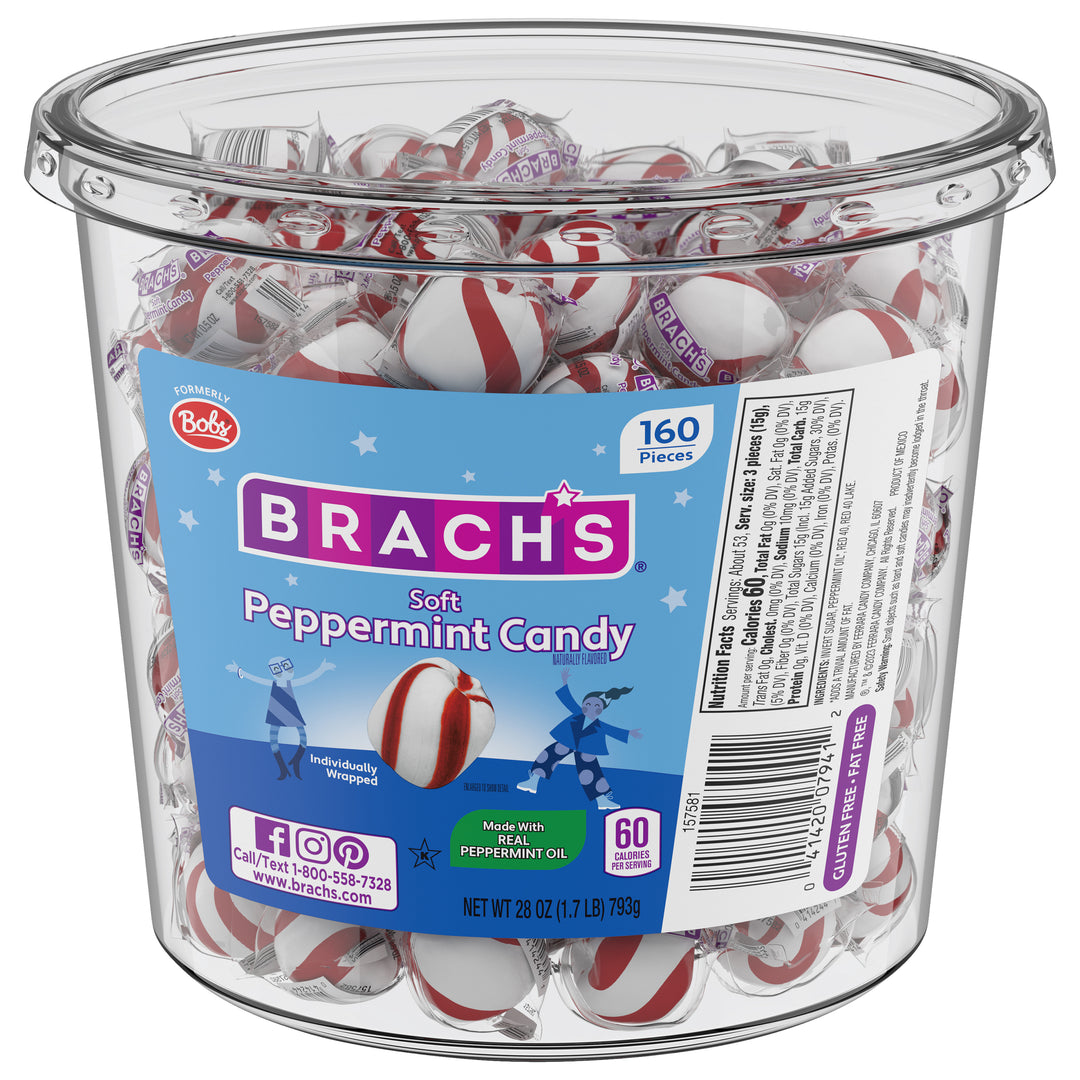 Brach's Soft Peppermint Candies-28 oz.-12/Case