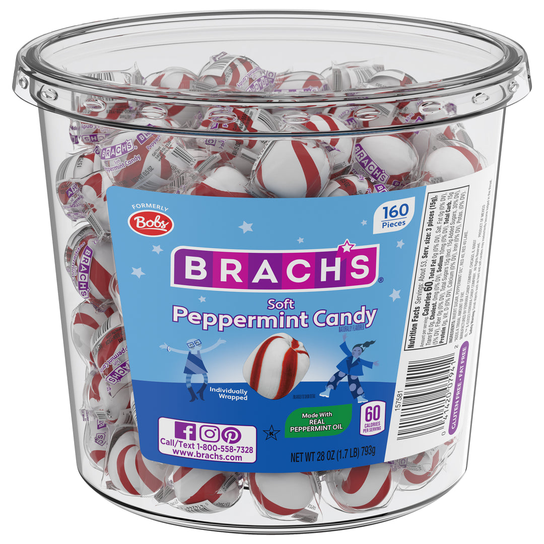 Brach's Soft Peppermint Candies-28 oz.-12/Case