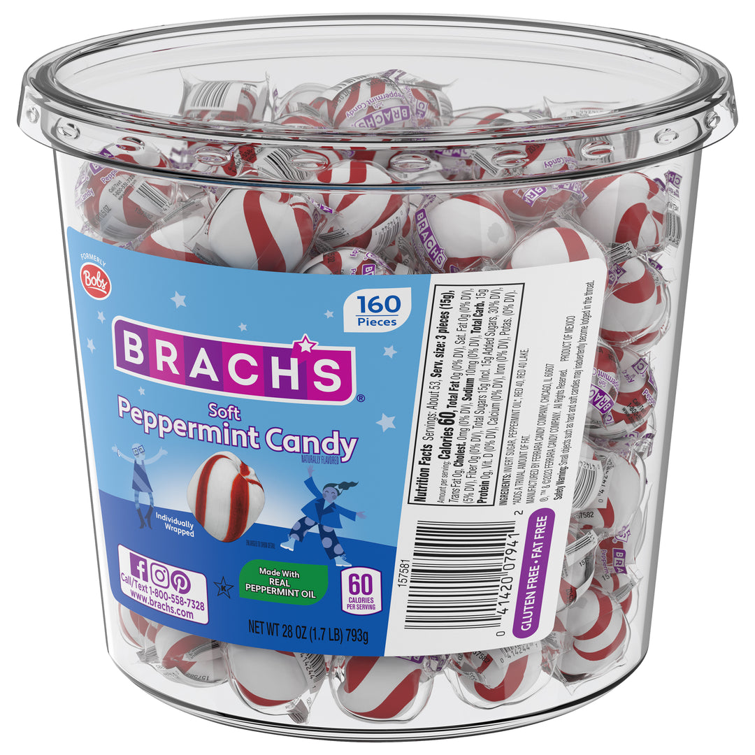 Brach's Soft Peppermint Candies-28 oz.-12/Case