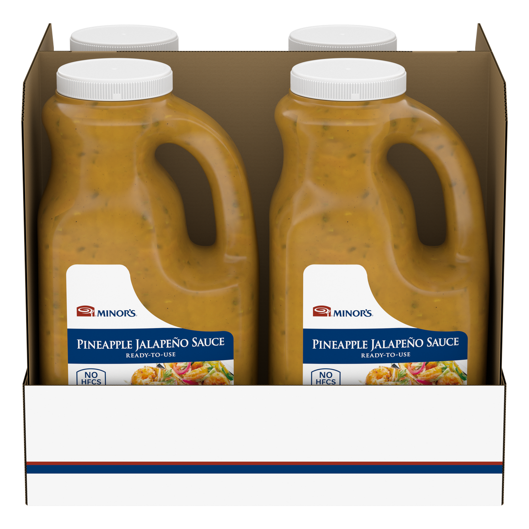 Minor's Ready To Use Pineapple Jalapeno Sauce-0.5 Gallon-4/Case