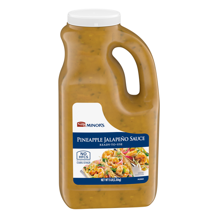 Minor's Ready To Use Pineapple Jalapeno Sauce-0.5 Gallon-4/Case