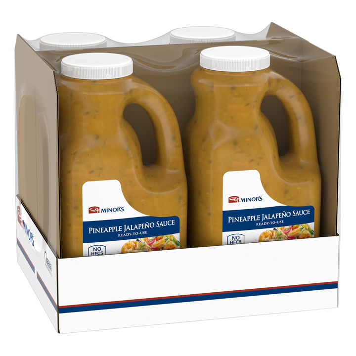 Minor's Ready To Use Pineapple Jalapeno Sauce-0.5 Gallon-4/Case