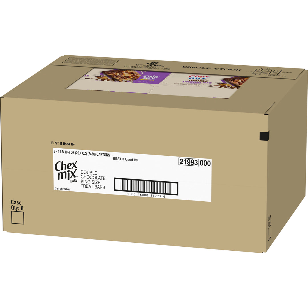 Chex Mix Double Chocolate King Size Bars-2.2 oz.-12/Box-8/Case