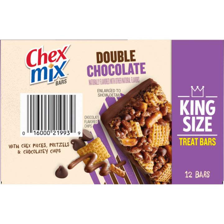 Chex Mix Double Chocolate King Size Bars-2.2 oz.-12/Box-8/Case