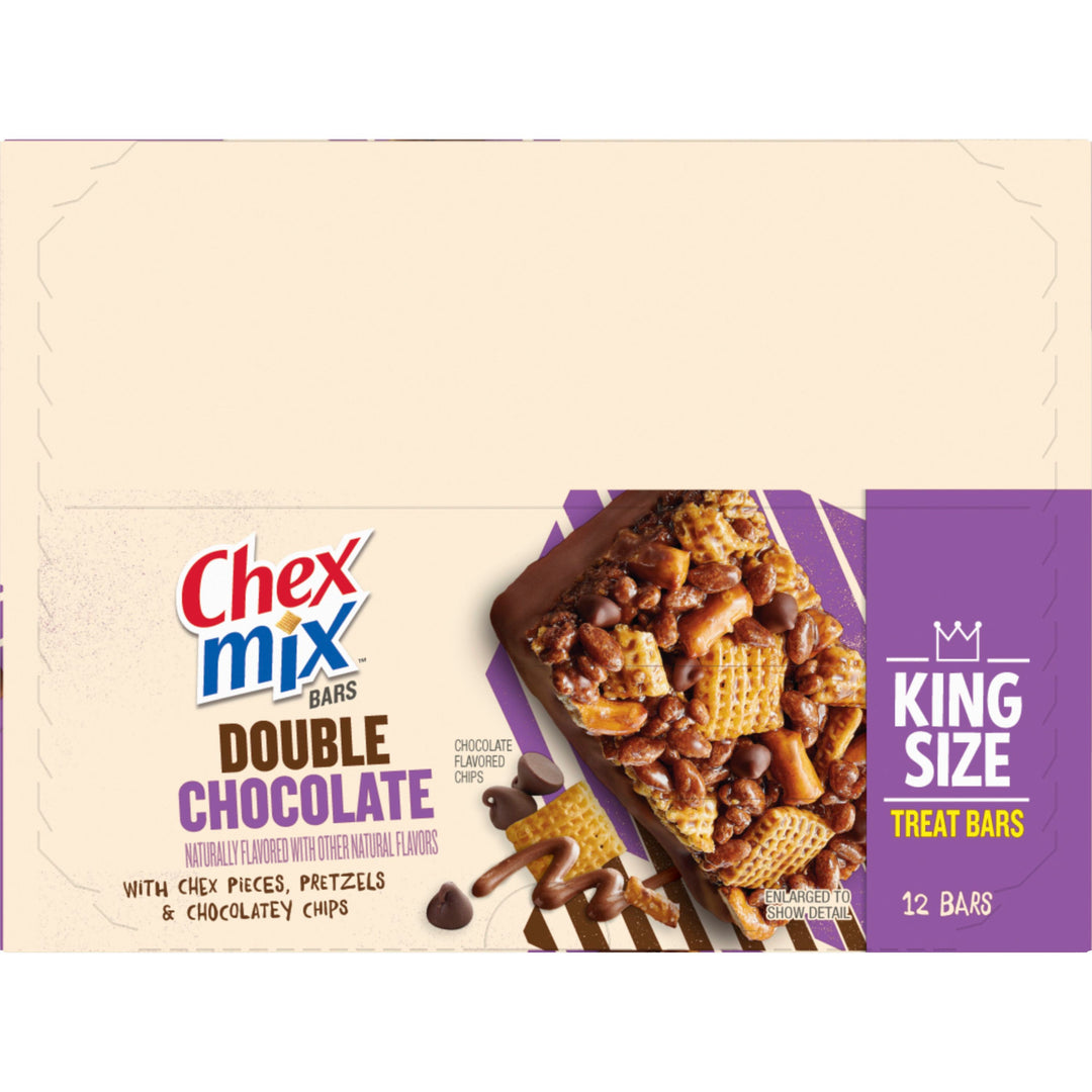 Chex Mix Double Chocolate King Size Bars-2.2 oz.-12/Box-8/Case