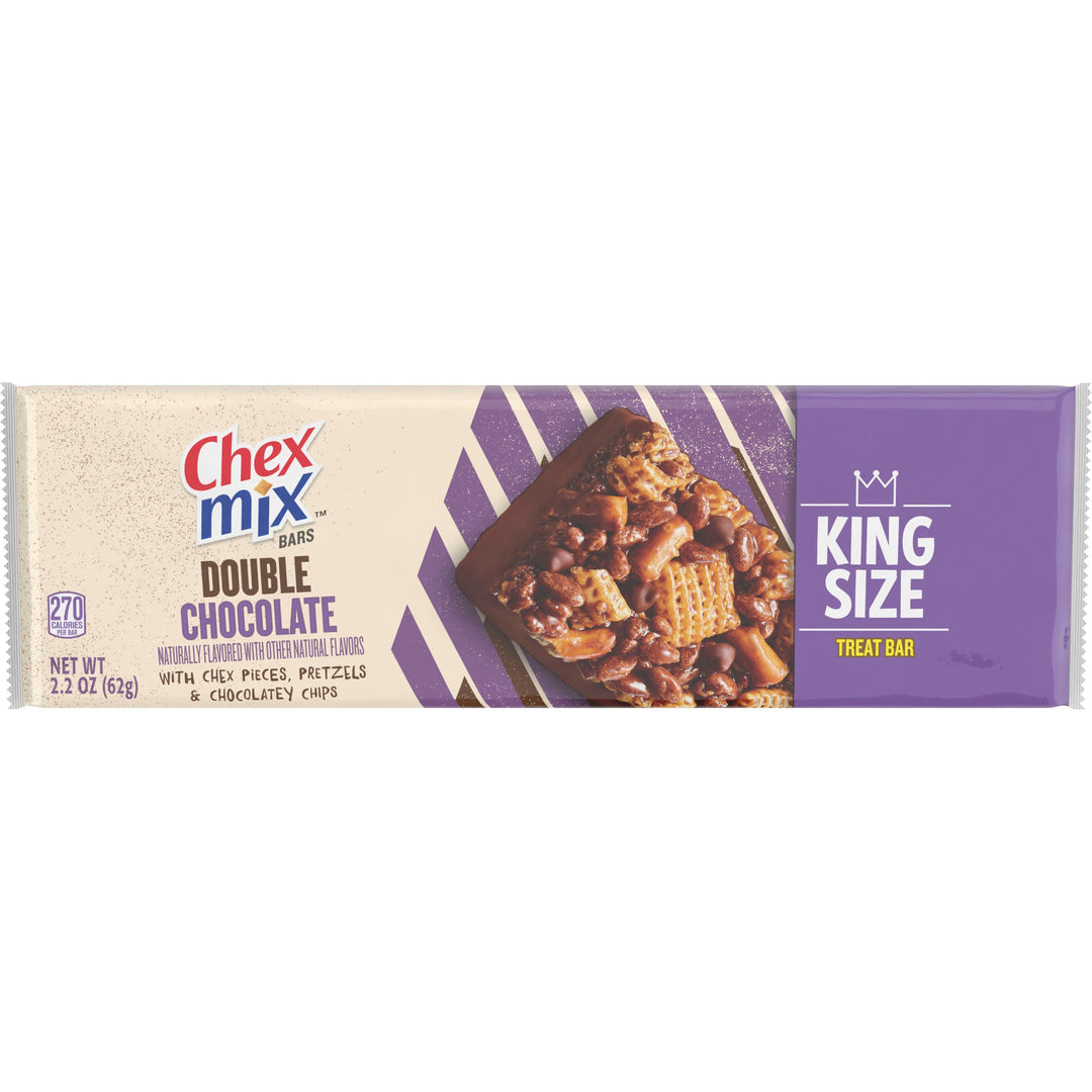 Chex Mix Double Chocolate King Size Bars-2.2 oz.-12/Box-8/Case