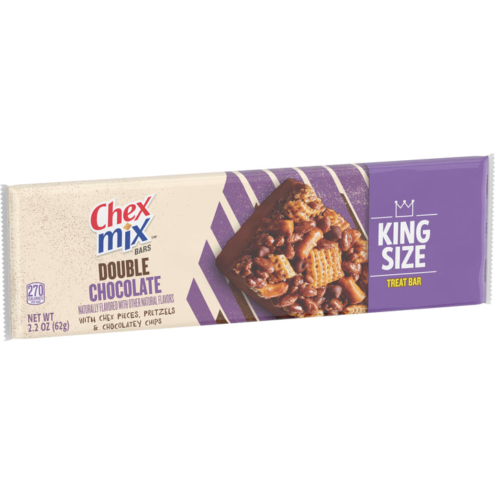 Chex Mix Double Chocolate King Size Bars-2.2 oz.-12/Box-8/Case