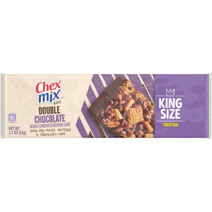 Chex Mix Double Chocolate King Size Bars-2.2 oz.-12/Box-8/Case