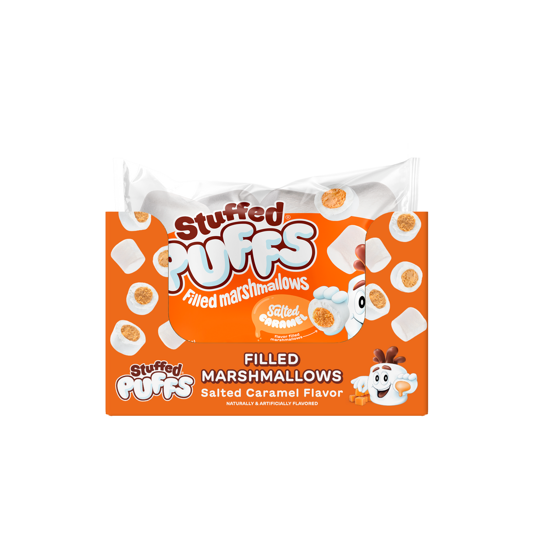 Stuffed Puffs Vanilla Marshmallow With Caramel Center - Case-8.6 oz.-6/Case