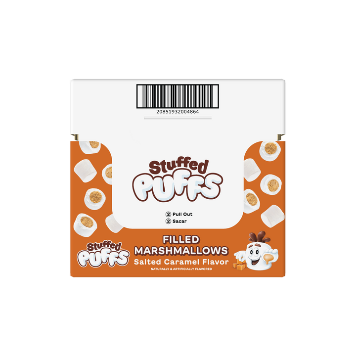 Stuffed Puffs Vanilla Marshmallow With Caramel Center - Case-8.6 oz.-6/Case