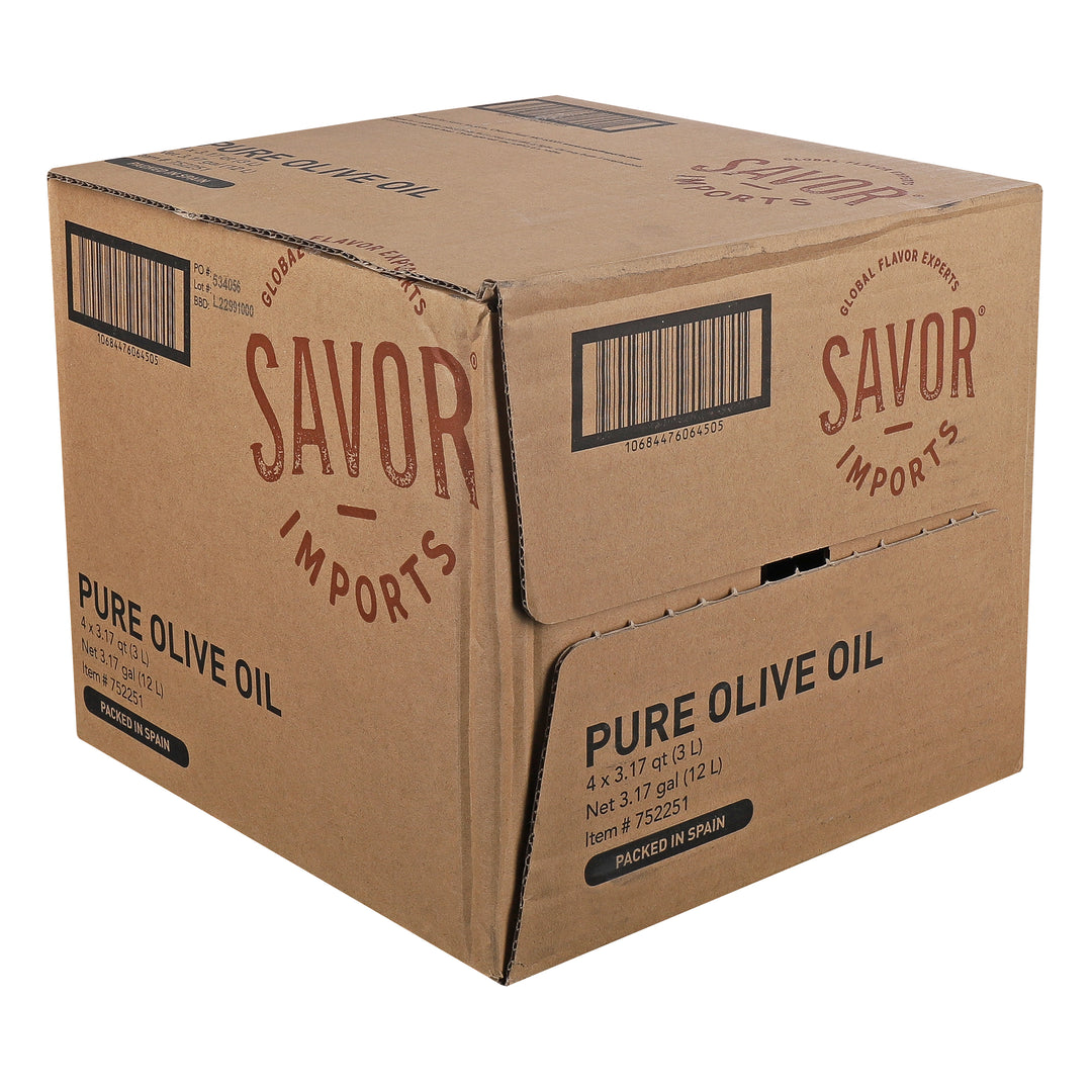 Savor Imports Pure Olive Oil-3 L-4/Case