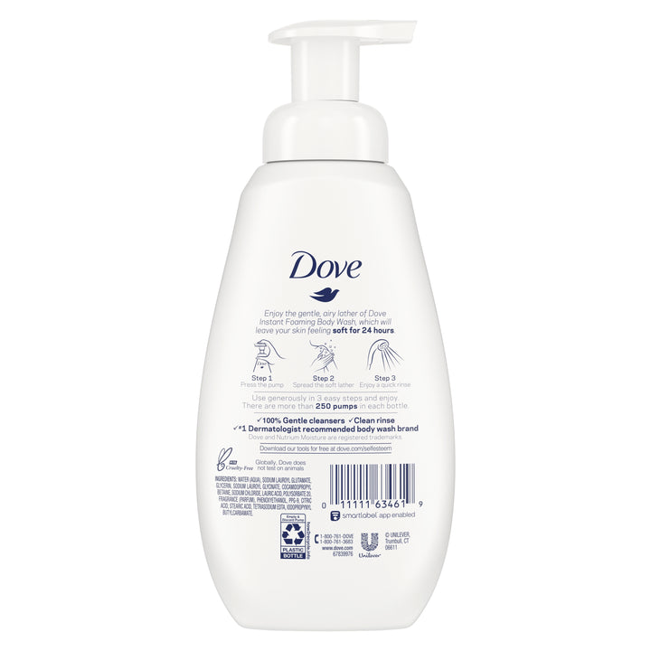 Dove Body Wash Deep Moisture Shower Foam-13.5 fl. oz.-4/Case