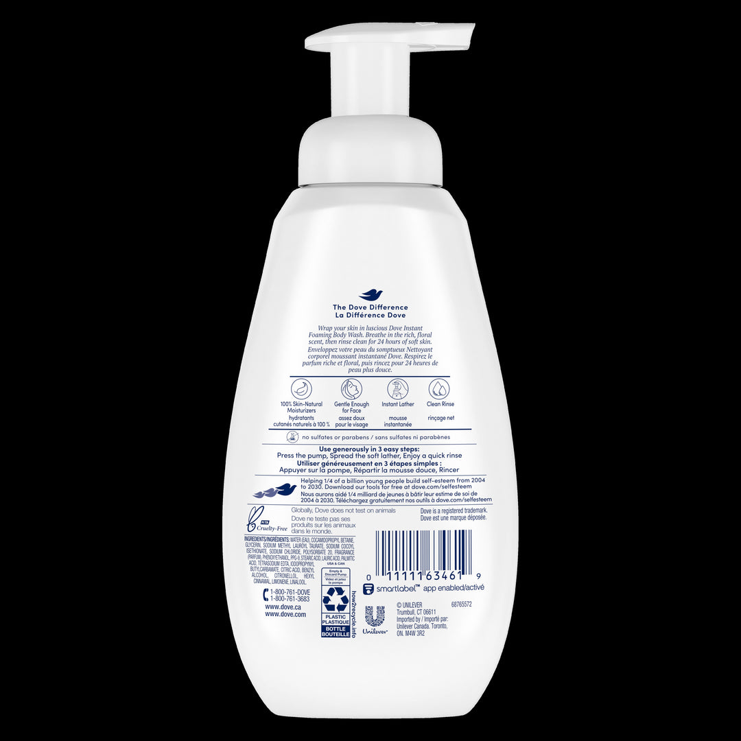 Dove Body Wash Deep Moisture Shower Foam-13.5 fl. oz.-4/Case