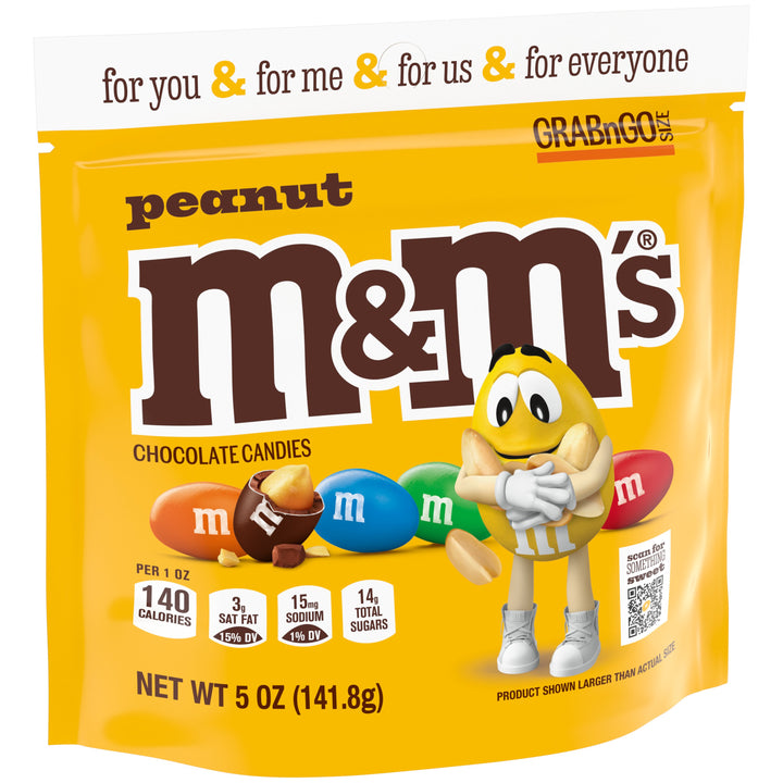 M&M's Peanut Stand Up Pouch-5.002 oz.-12/Case