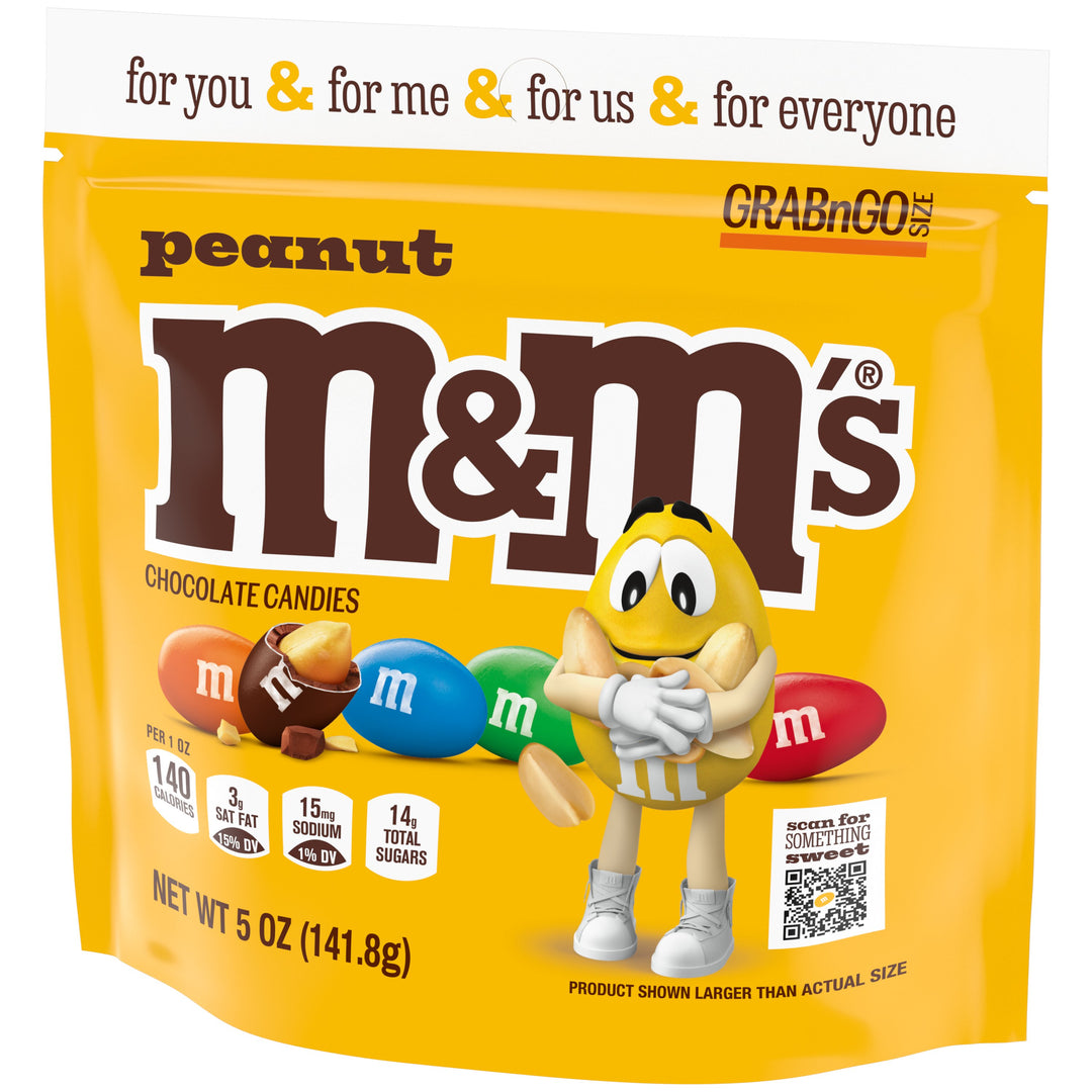 M&M's Peanut Stand Up Pouch-5.002 oz.-12/Case