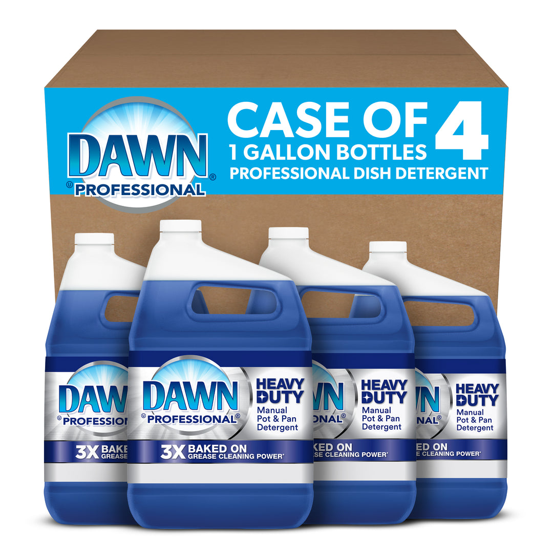 Dawn Professional Heavy Duty Manual Pot And Pan Dish Soap Detergent-1 Gallon-4/Case