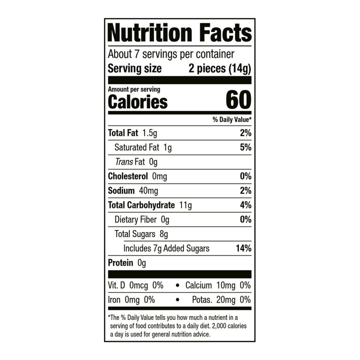 Brachs Caramel Nips Candies Peg-3.25 oz.-12/Case