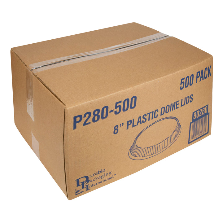 Durable Packaging 8 Inch Round Dome Lid-500 Each-1/Case