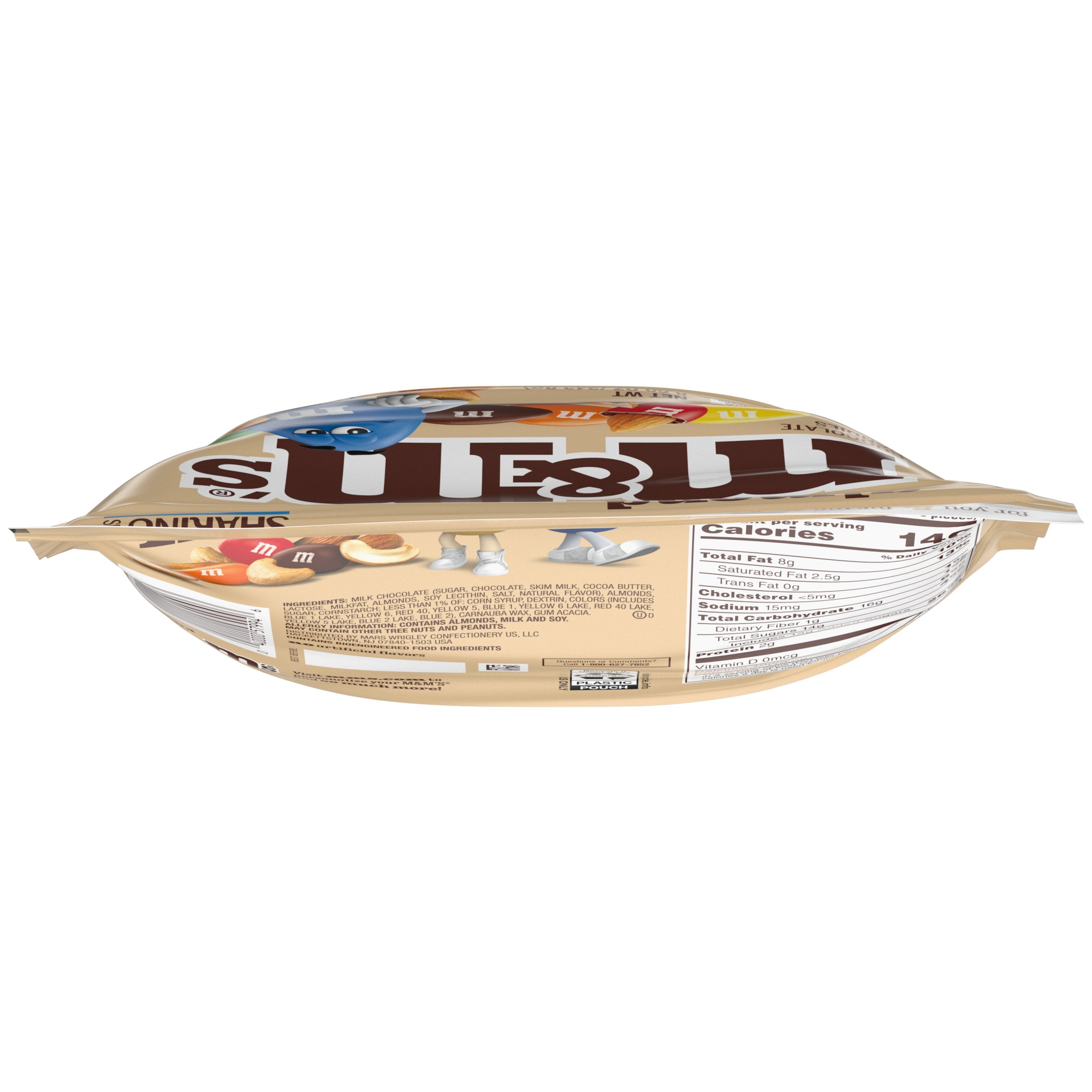 M&M's Almond Stand Up Pouch-8.6 oz.-8/Case MPN# 431189