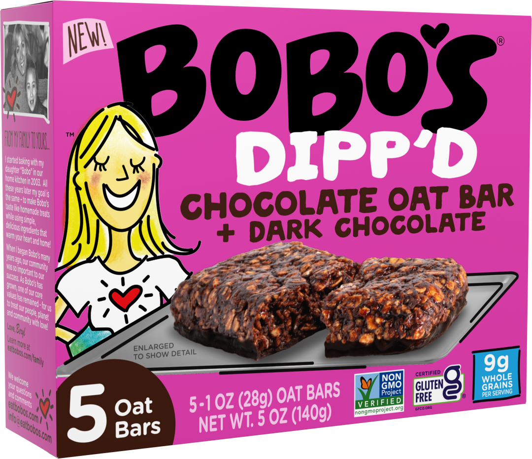 Bobo's Oat Bars Dipp'd - Chocolate With Dark Chocolate-5 oz.-6/Case