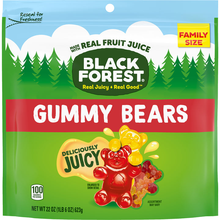 Black Forest Gummi Gummy Bears Stand Up-22 oz.-6/Case