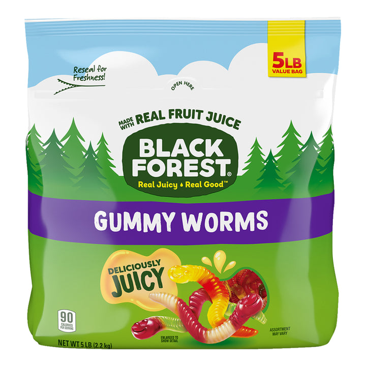 Black Forest Gummi Gummy Worms-80 oz.-6/Case
