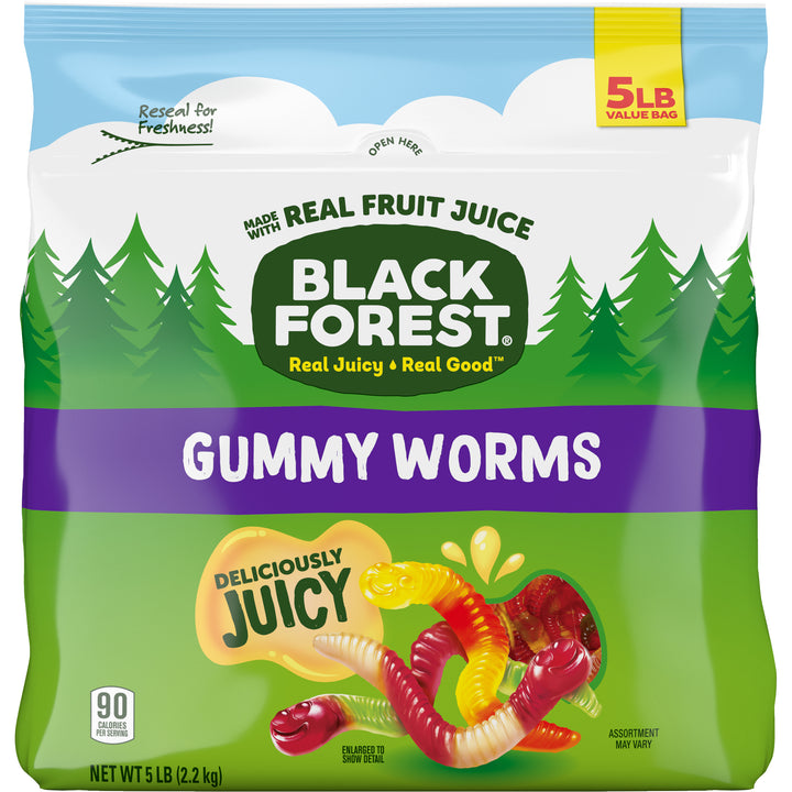 Black Forest Gummi Gummy Worms-80 oz.-6/Case
