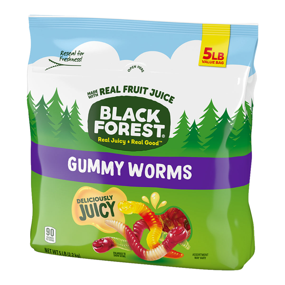 Black Forest Gummi Gummy Worms-80 oz.-6/Case