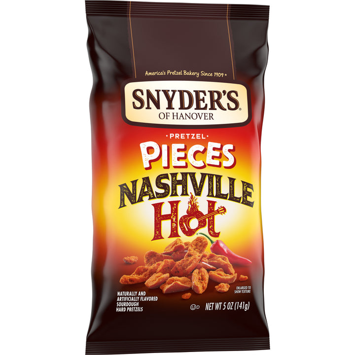 Snyder's Of Hanover Nashville Hot Pretzel Pieces-5 oz.-8/Case