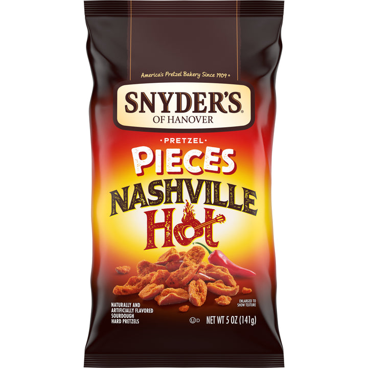 Snyder's Of Hanover Nashville Hot Pretzel Pieces-5 oz.-8/Case