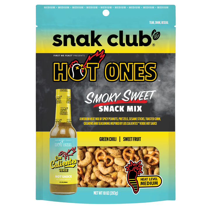Snak Club Hot Ones Smoky Sweet Snack Mix-10 oz.-6/Case