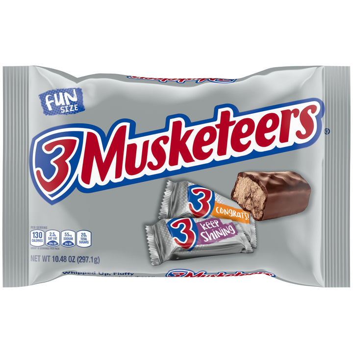 3 Musketeers Funsize Display Ready Case/Bag-16 Count-1/Case