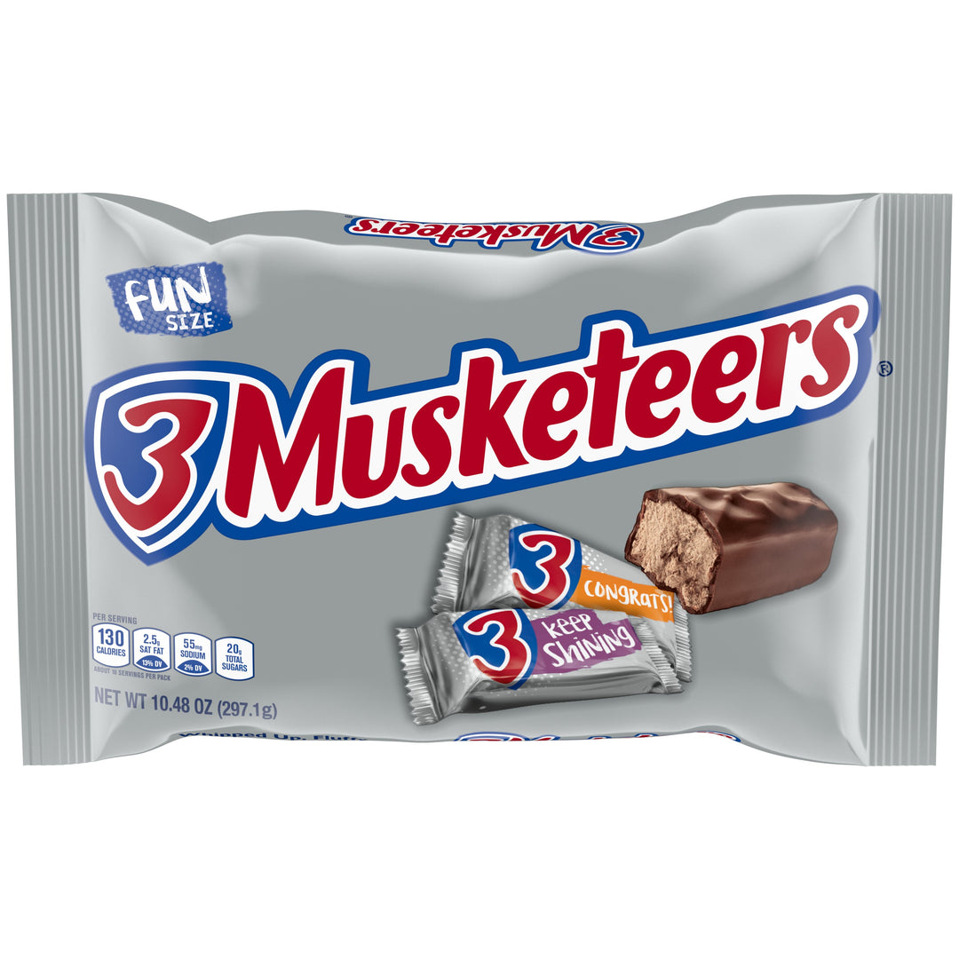 3 Musketeers Funsize Display Ready Case/Bag-16 Count-1/Case