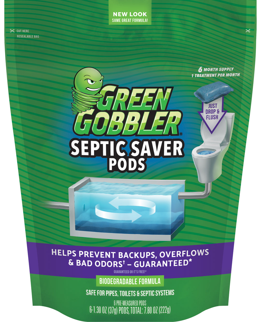 Green Gobbler Septic Saver-6 Count-6/Case