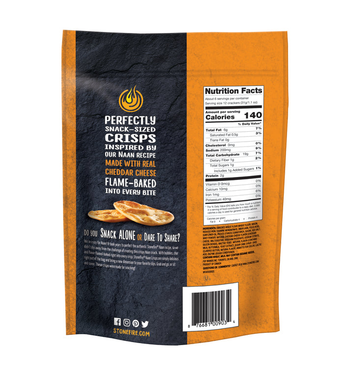 Stonefire Cheddar Crisps-6 oz.-12/Case