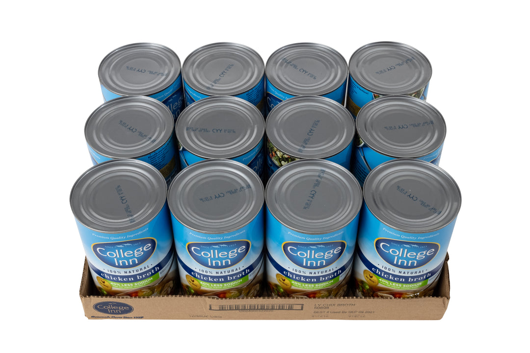 College Inn Low Sodium Chicken Broth-48 oz.-12/Case