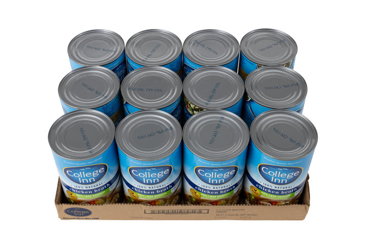 College Inn Low Sodium Chicken Broth-48 oz.-12/Case