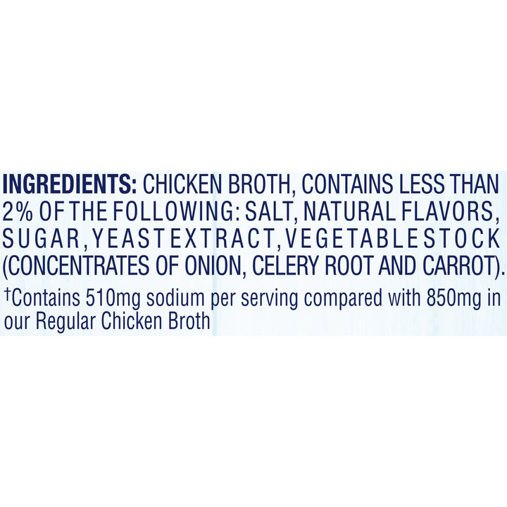 College Inn Low Sodium Chicken Broth-48 oz.-12/Case