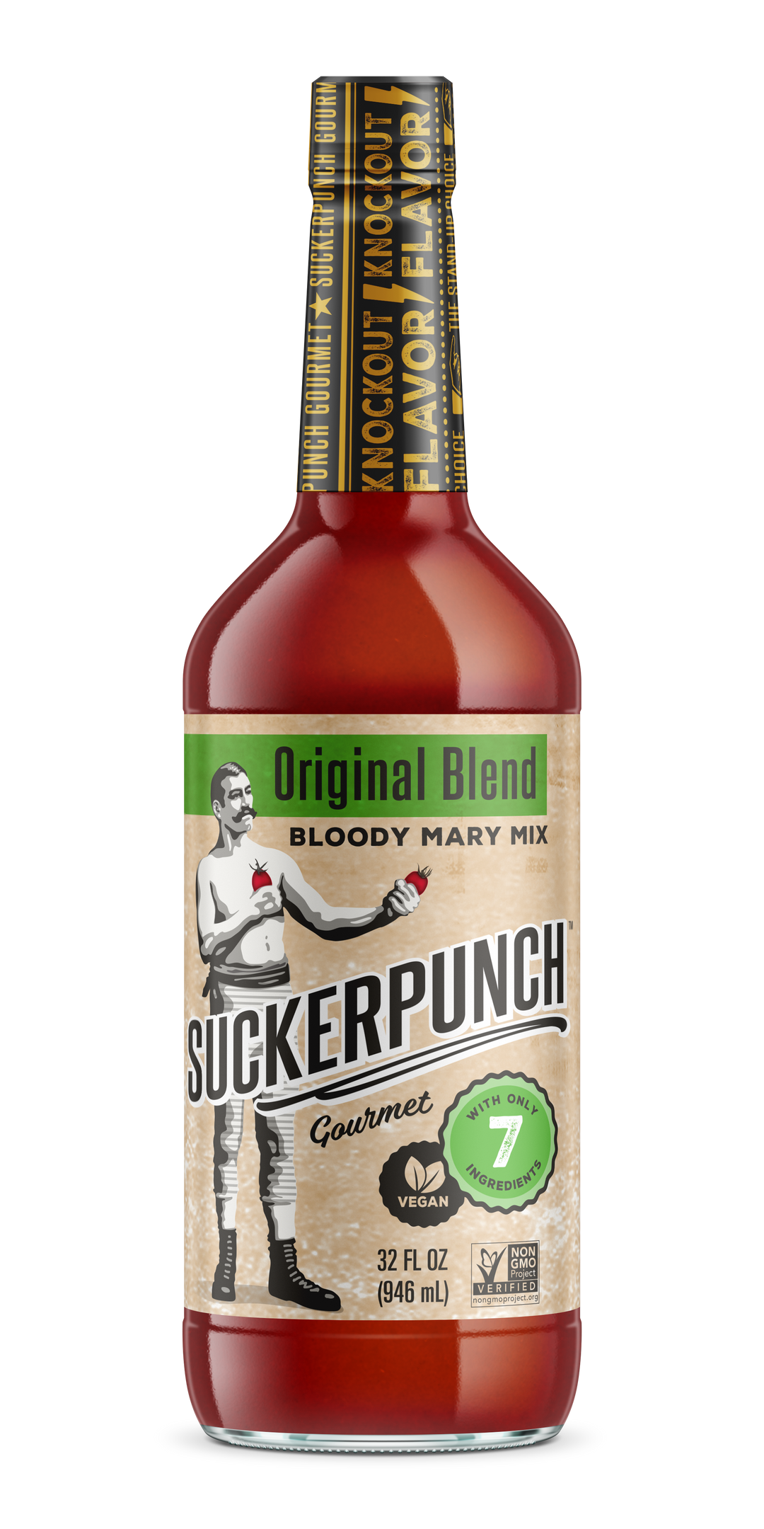 Suckerpunch Gourmet Original Bloody Mary Cocktail Mixer-32 oz.-6/Case