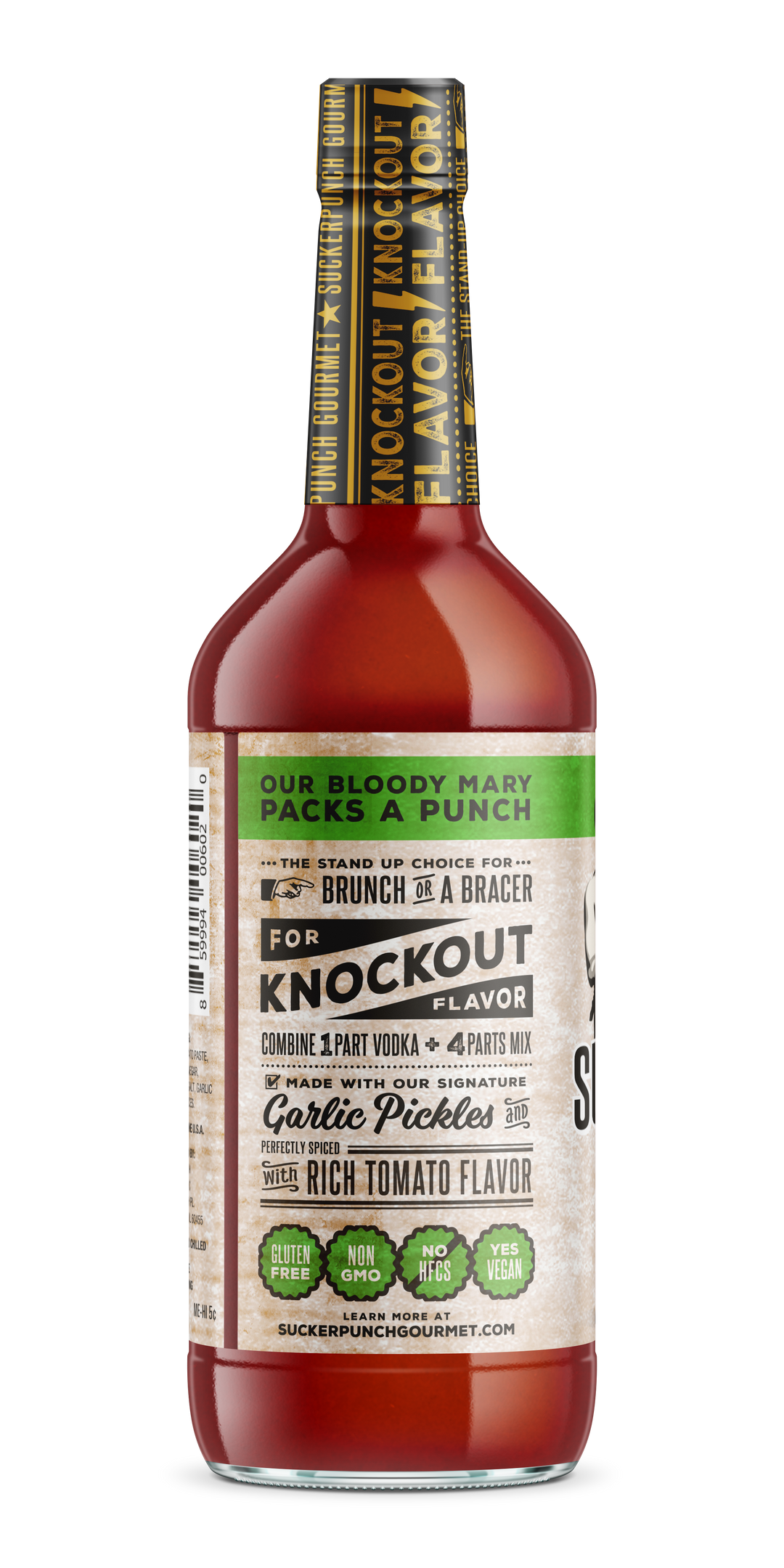 Suckerpunch Gourmet Original Bloody Mary Cocktail Mixer-32 oz.-6/Case