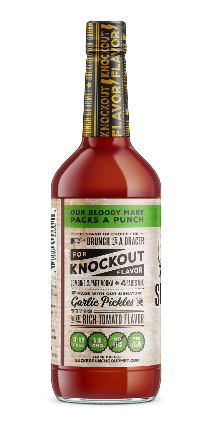 Suckerpunch Gourmet Original Bloody Mary Cocktail Mixer-32 oz.-6/Case