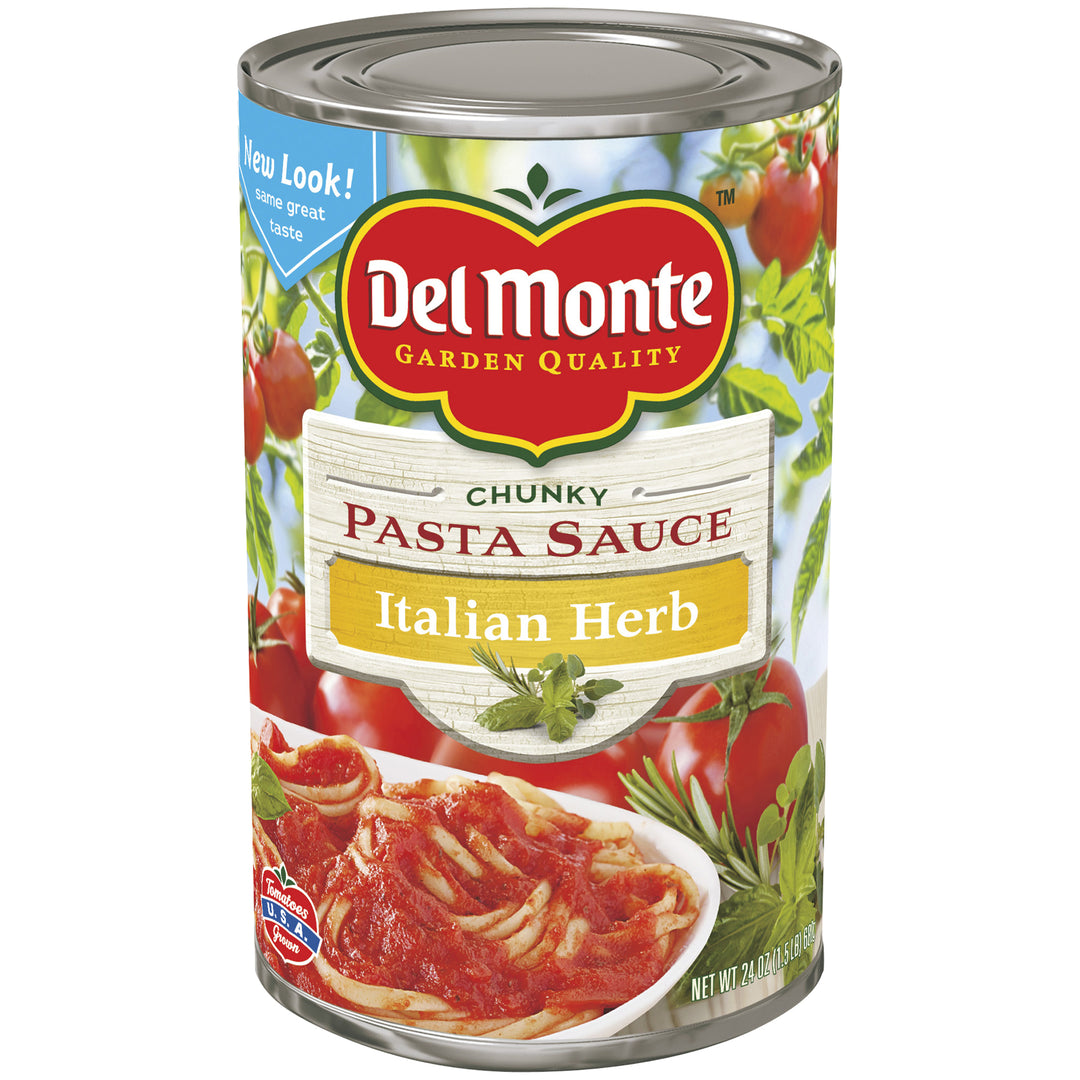 Del Monte Pasta Sauce Garlic & Herb-24 oz.-12/Case