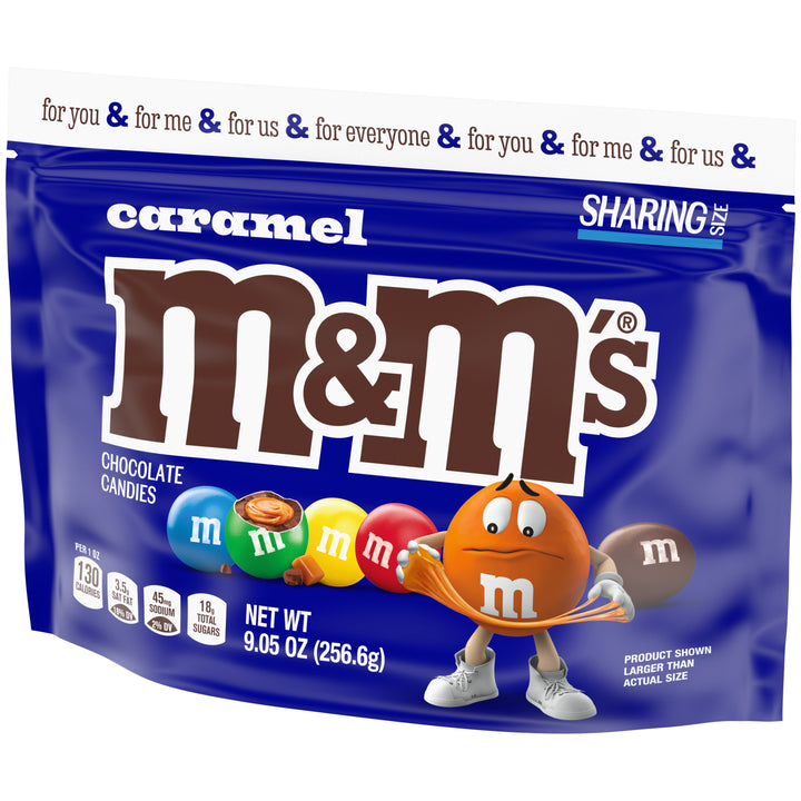 M&M's Caramel Stand Up Pouch-9.05 oz.-8/Case