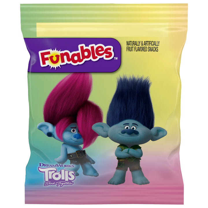 Licensed Fruit Snack Funables Trolls Fruit Flavored Snacks oz. Pouches-8 oz.-8/Case