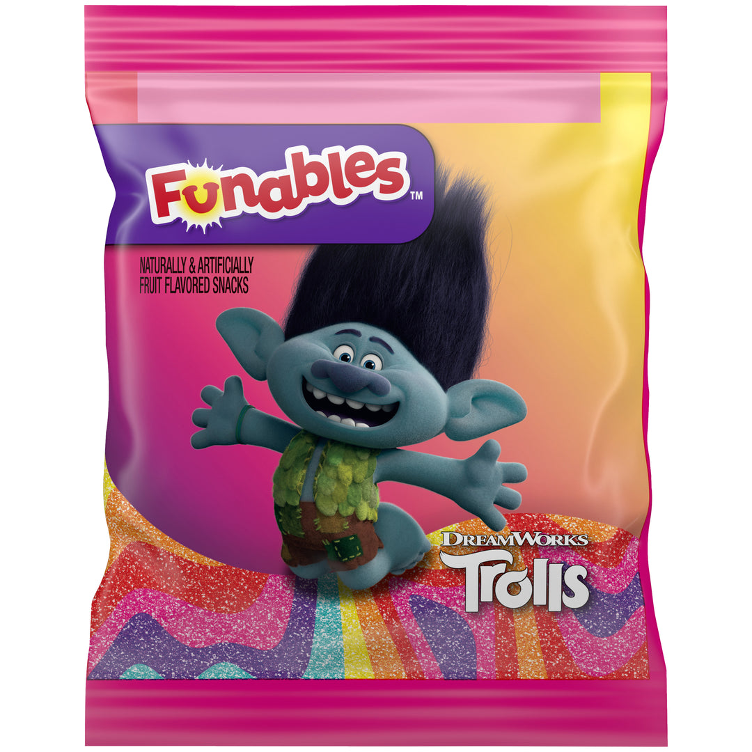 Licensed Fruit Snack Funables Trolls Fruit Flavored Snacks oz. Pouches-8 oz.-8/Case