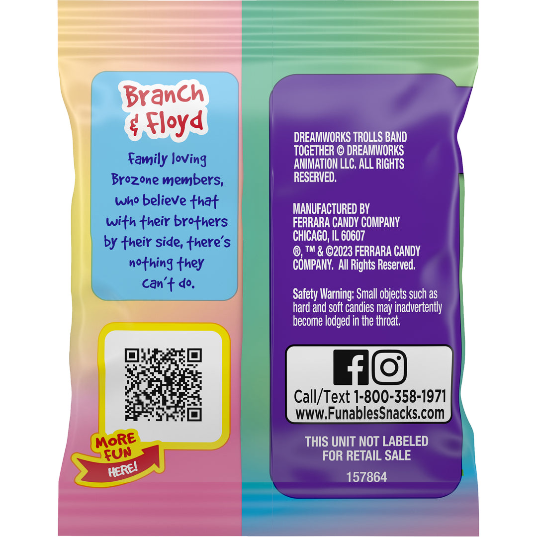 Licensed Fruit Snack Funables Trolls Fruit Flavored Snacks oz. Pouches-8 oz.-8/Case