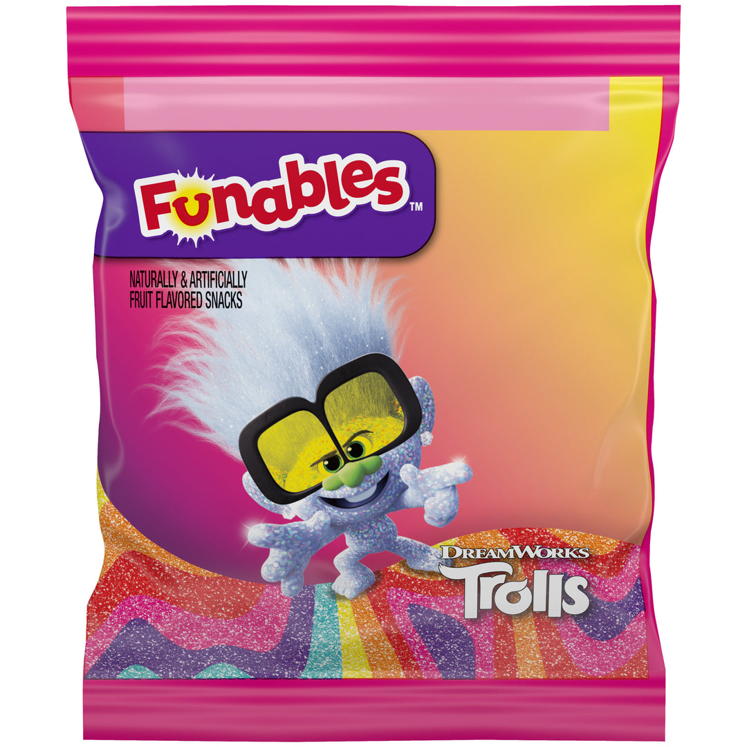 Licensed Fruit Snack Funables Trolls Fruit Flavored Snacks oz. Pouches-8 oz.-8/Case