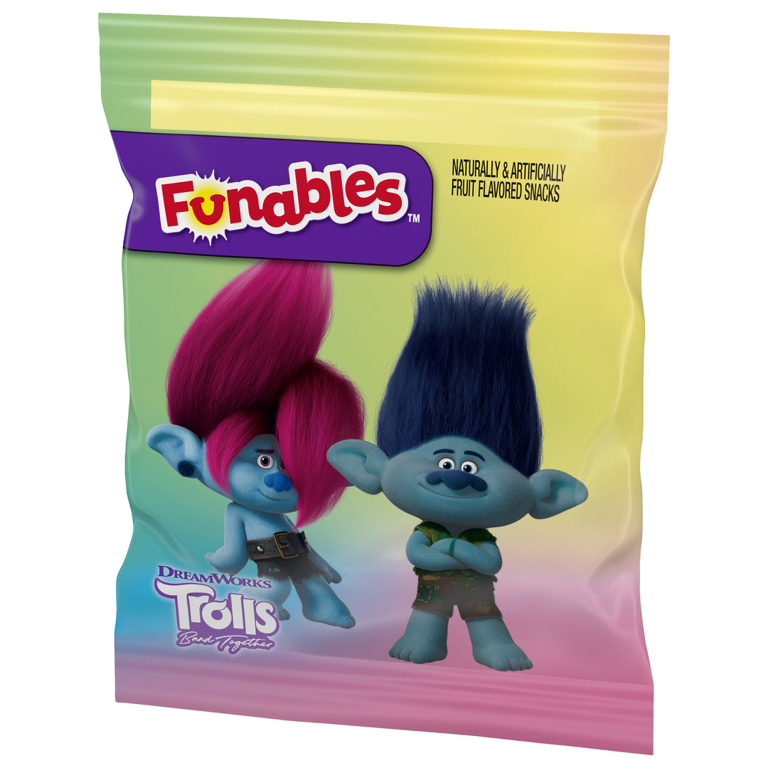 Licensed Fruit Snack Funables Trolls Fruit Flavored Snacks oz. Pouches-8 oz.-8/Case