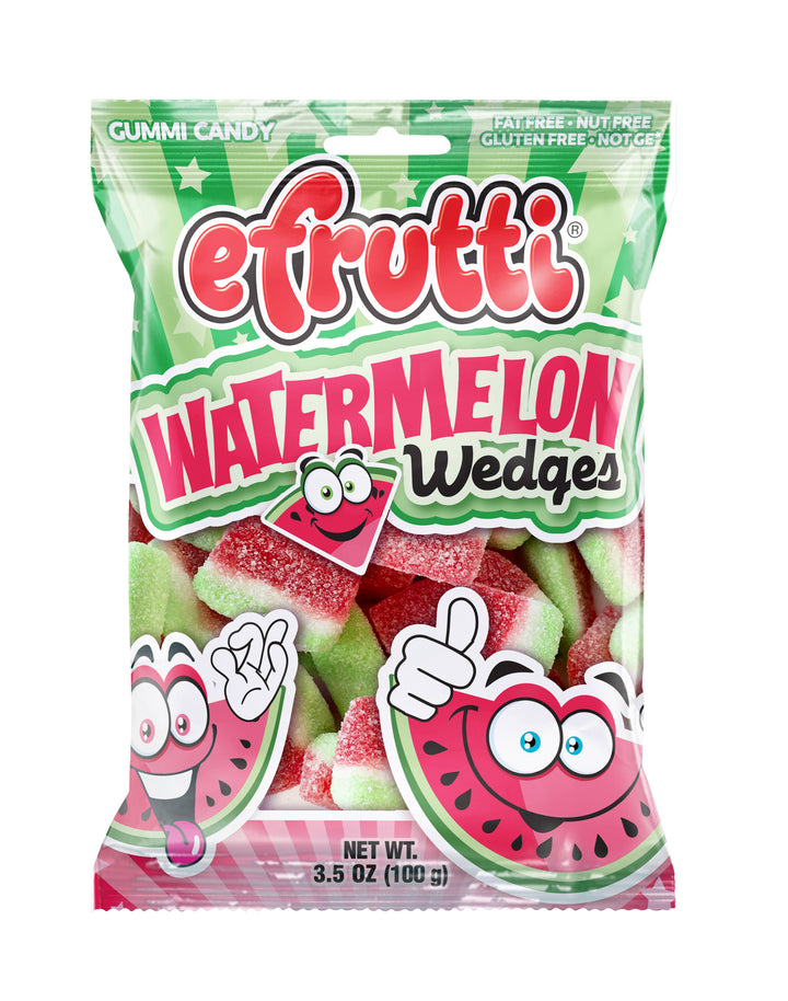 Efrutti Display Ready Case With Bags Of Efrutti Watermelon Wedges-100 Gram-12/Case