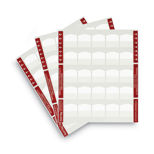 Laser Printable Index Tabs, 1/5-cut, White, 1.13" Wide, 100/pack